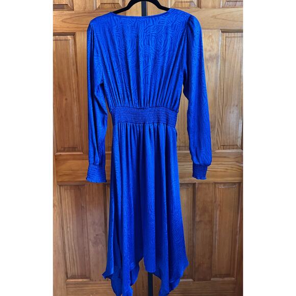 Michael Michael Kors Asymmetrical Silky Dress – Cobalt Blue - MED - NWT - Picture 4 of 6